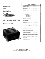 Heathkit HP-1144 - Manual 